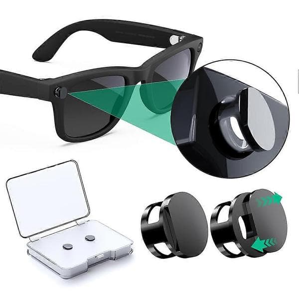 LED-lysblokkere for Rayban Meta Smart Glasses-tilbehør Lette briller Blitsdeksel 2pcs