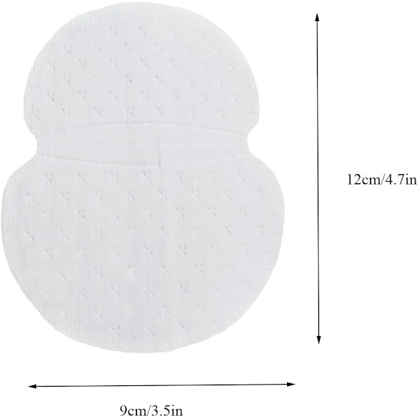 100 st Mäns och Kvinnors Underarmssvett Pads för att Hålla Armhålorna Torra Engångs Självhäftande Underarm Pads