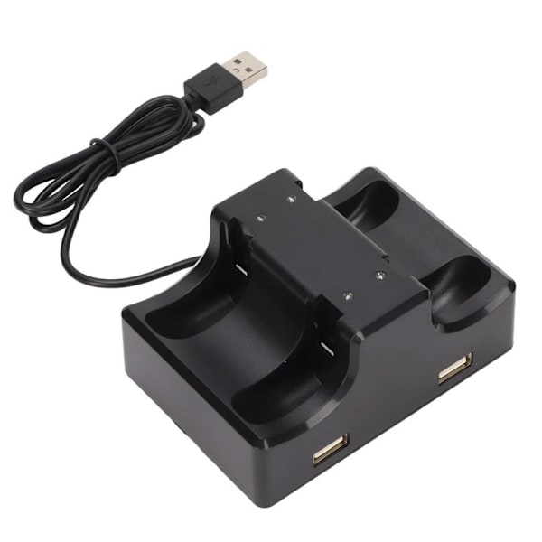 Ladestation til Switch Joycon 4 i 1 ladedock til Joycon med LED-indikator