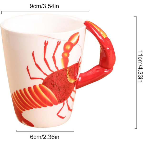 Kawaii krus | 400 ml keramisk kaffekrus 3D dyr | Sjovt dyre kaffekrus, kvinder nyhed kaffekrus til te mælk morgenkaffe