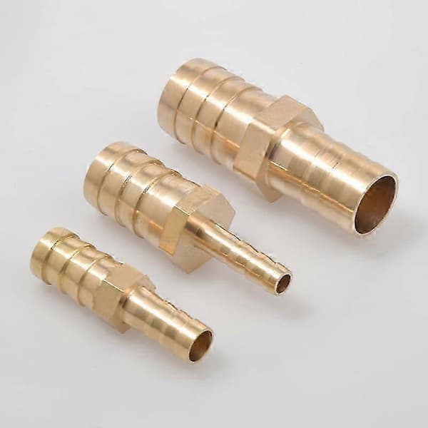 Messing Slange Studs Lige Reduceringskobling 19mm til 10mm for Lækagesikker Slangeforbindelse