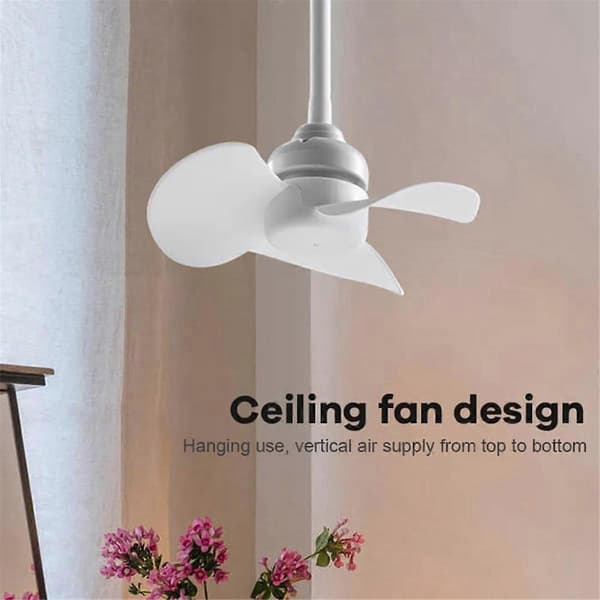 E27 Universal skrue-i ventilator, 3 blade E27 gevind base loftventilator, støjsvag køleventilator, E27 gevind loftventilator White