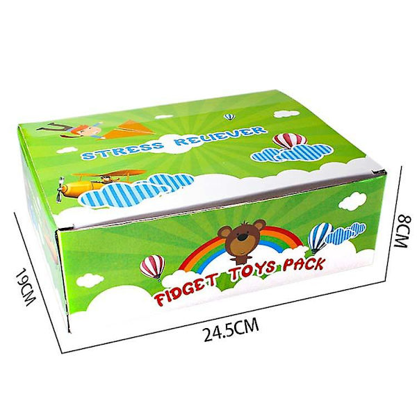 Ny Fidget Adventskalender Box Anti Stress Relief Leksaker Set Slow Rising Squishy Squeeze Barn Present Pojkar small car
