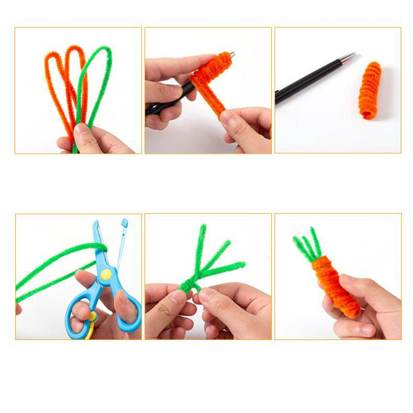 Gør-det-selv håndlavet pind børnehave undervisningsredskaber Pædagogisk legetøjsmateriale Taske Håndværksdragt 10ml