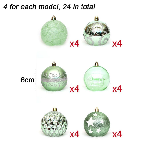 Juledekorasjoner juletreballer for feriebryllupsfestdekorasjon Festival Widgets anheng juletrepynt Style 6