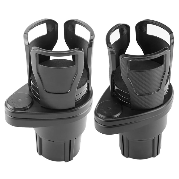 Bilkopholder Udvider Adapter, 2 I 1 Multifunktionel 2 Kopholder Udvidelse Robust Kopholder Med 360 Roterende Justerbar Base| |