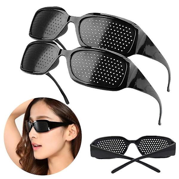 Hålkamera Glasögon Mikrohål Anti-myopi Små Hål Glasögon Avslappning 2Pcs