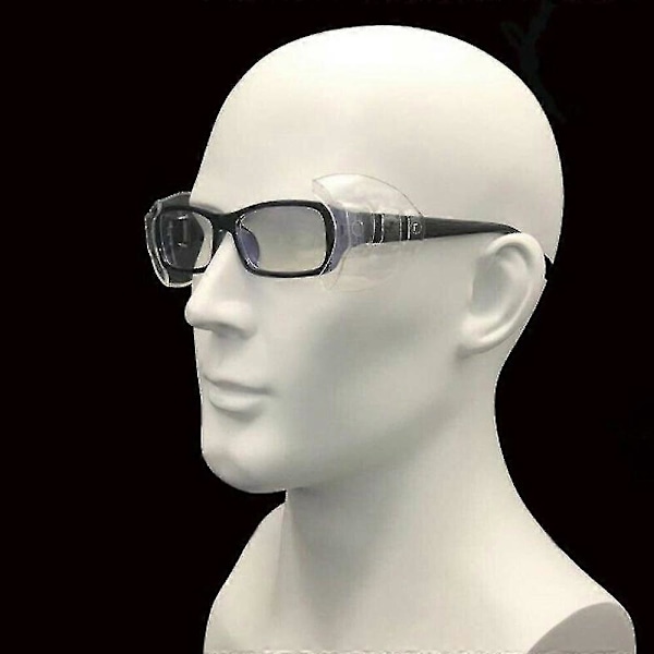 Universelle Holdbare Klare Sidebeskyttelsesskærme Til Briller Sikkerhedsbriller KND Side Shields 2 Pairs