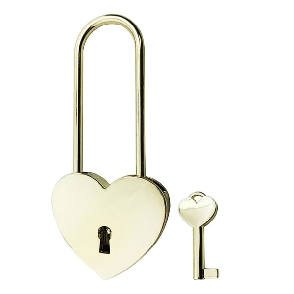 Personligt kärlekslås Hjärthänglås med nyckel Specialgraverat önskelåsgåva
