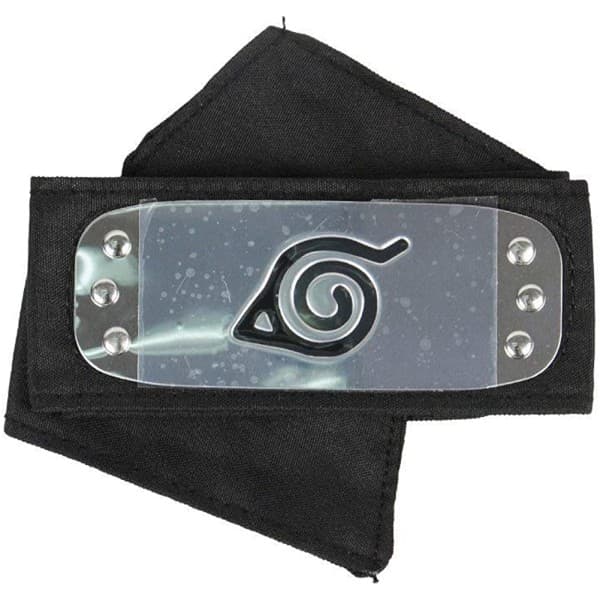 Naruto pandebånd med metalbelagte cosplay-tilbehør, 4 stk