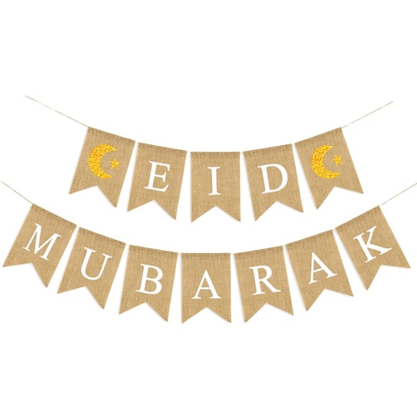 Ramadan-viiri Garland Muslim Eid Mubarak koristeellinen banneri muslimi-islam Ramadan-juhlan koristelu