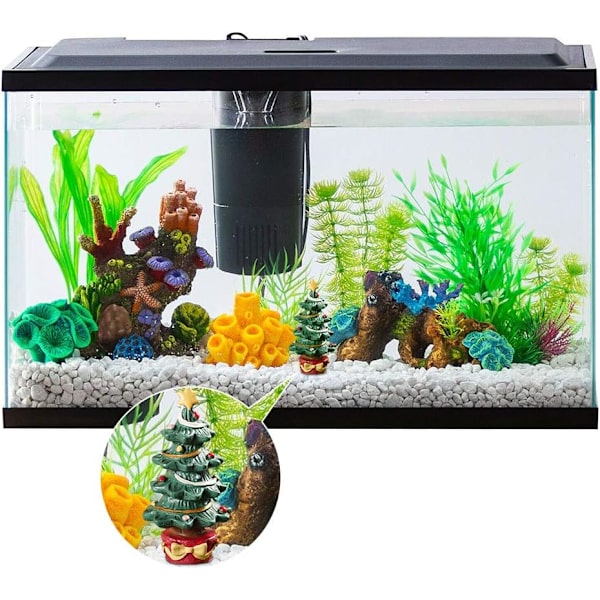Håndværk dekoration akvarium ornament harpiks jul