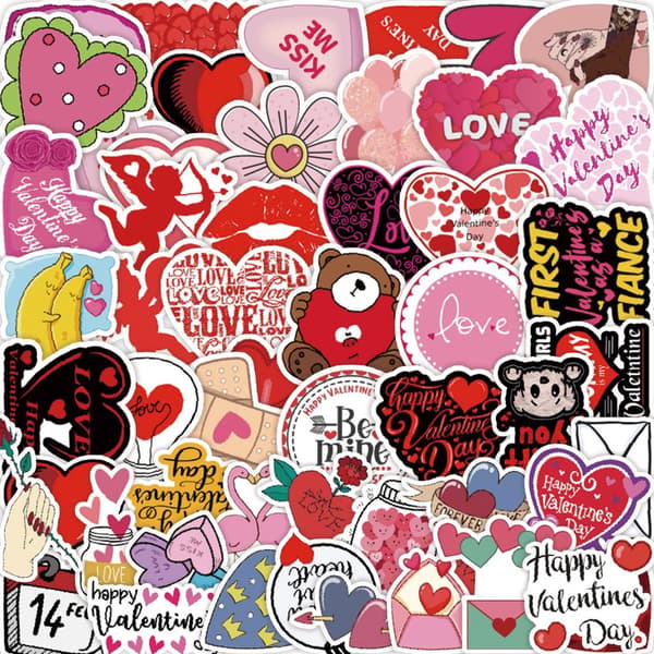 50 kpl tarroja - Happy Graffiti Stickers D