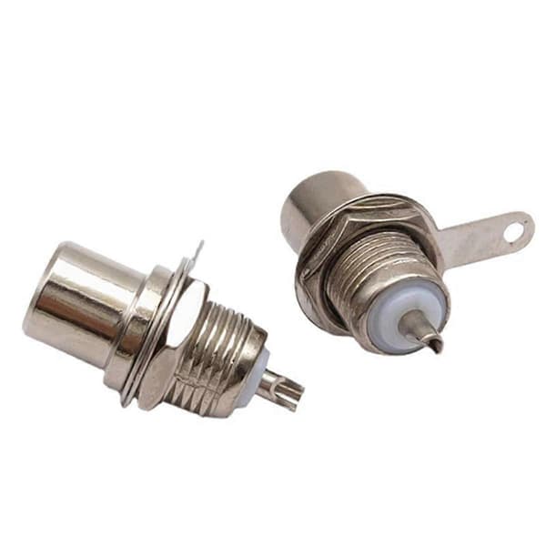 100 st Nickelpläterad Hona Socket Audio Video AV Socket