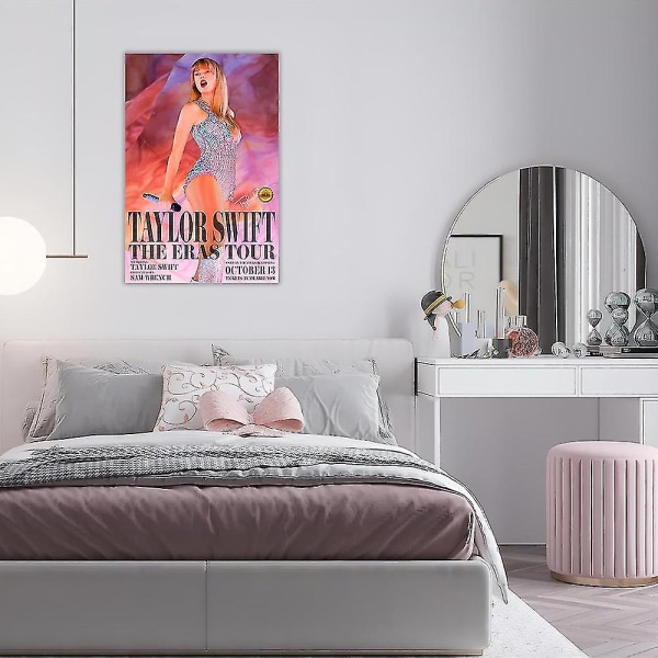 Taylor Swift-affisch The Eras Tour väggkonst 13 oktober World Tour-filmaffischer väggdekorationer oramade fansgåvor 30*45cm