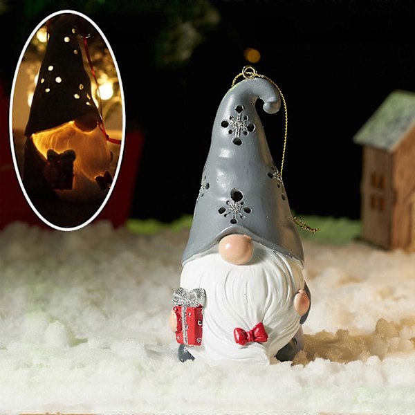 Juldekorationer Julglödande Hängande Glitter Julgranspynt