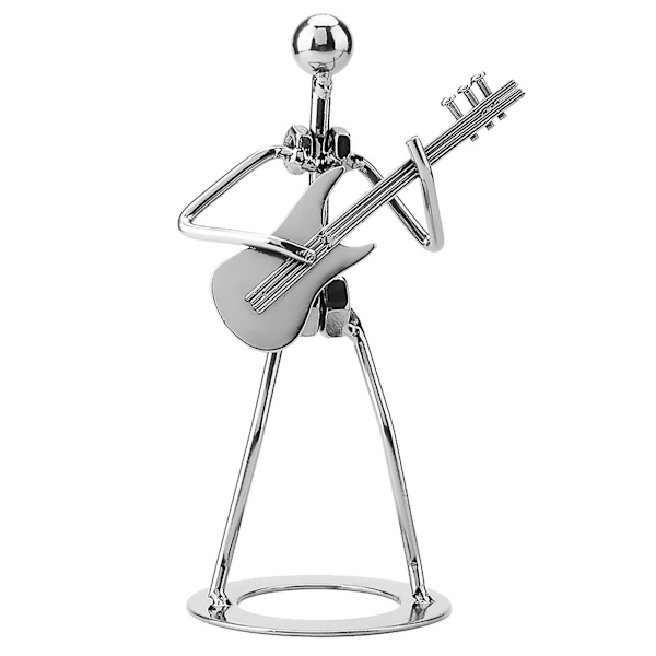 Musiker spiller samleobjekt figur ornament gave jern guitar spiller figur dekoration