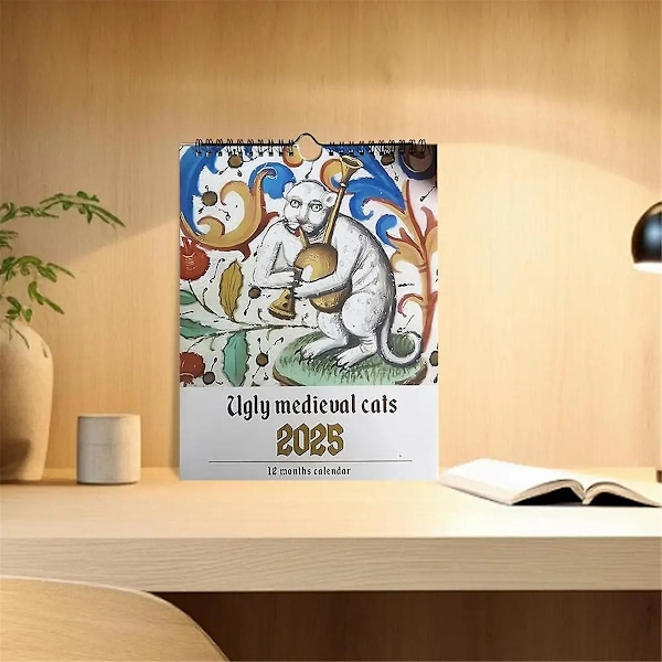 Medieval Cat Kalender 2025 Merkelig Medieval Cats Veggkalender 2025 Stygg Medieval Cats Kalender 12