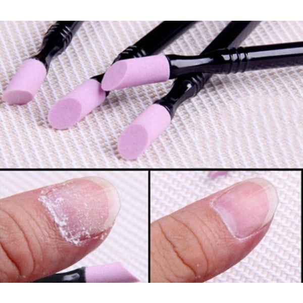 Nail Art Dobbelt-ende Quartz Cuticle Pusher Manicure Nail Art Tool Nail Kit