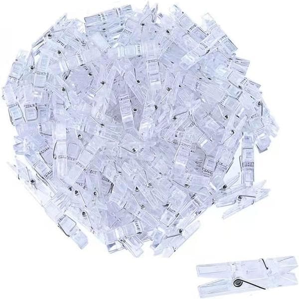Transparent Klesklype, Mini Transparente Klesklyper, Mini Plast