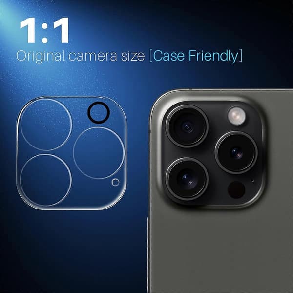 Til iPhone 15 Pro kameralinsebeskyttere