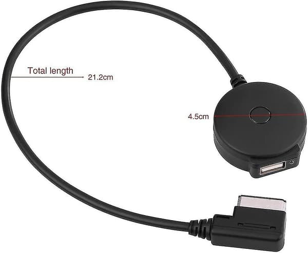 Ami Mdi Bluetooth Musik Aux Og Usb Hunkon Usb Adapter Kabel Til A4 A6 Q5 Q7 Efter 2009