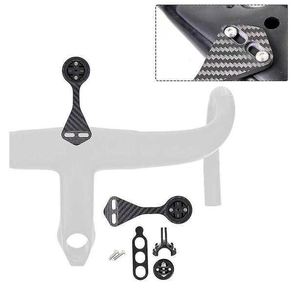 Sykkelstyremontering for sykkelcomputer, veisykkel, for F12 F MOST for Garmin (svart) (4 deler)