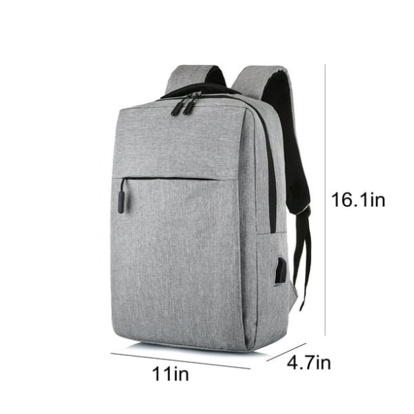 Laptop Ryggsäck 15,6 Tum, Business Slim Hållbar Laptop Resväskor Med USB Laddningsport, College Skola Datorväska Presenter För Män Och Kvinnor