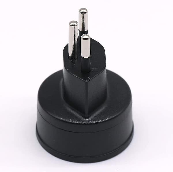 EU til Sveits/Liechtenstein adapterplugg, 2-pin DE/FR/IT/ES-plugg til sveitsisk 3-pin-gave