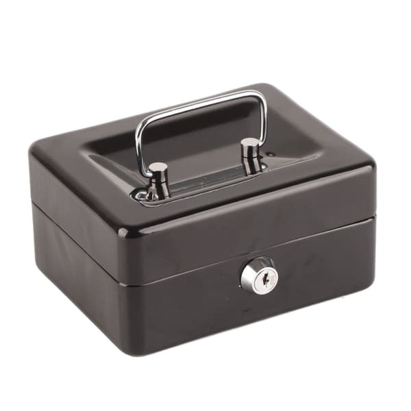 Portable Lockable Cash Box For Small Business, Multifunctional Storage Solution Keeps Important Items Safe With Durable Steel Construction