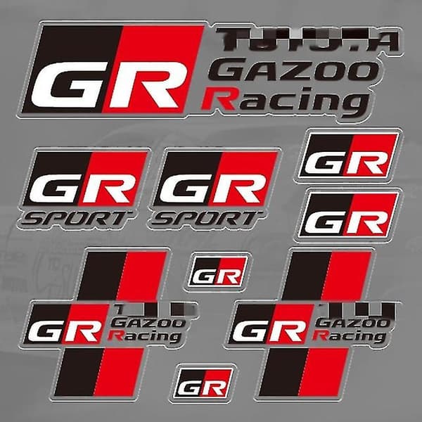 Bilsticker Gazoo Racing Gr Logo Emblem Auto Dekal Stickers - Bilsticker til interiør GR-6