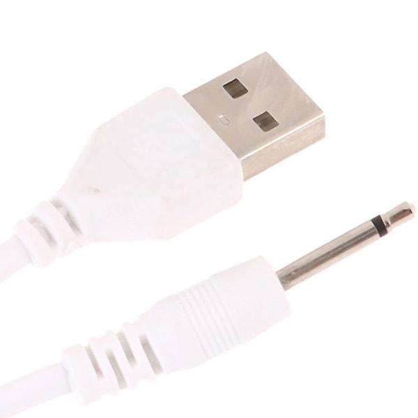 USB Dc 2.5 Vibratorladdarekabel för laddningsbara vuxenleksaker Vibratorer White