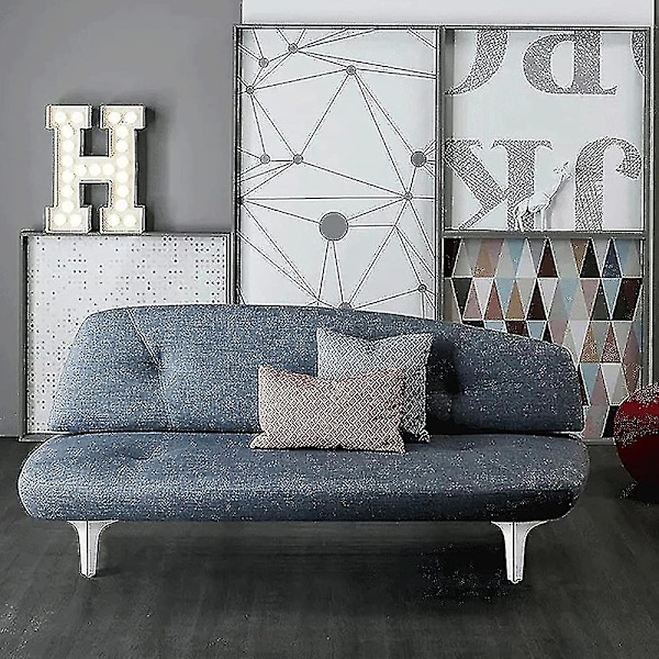 1/4 stk. Metalmøbel Sofa Ben Diy Skabfødder Møbelben Hjemmeindretning Silver 1PC 17cm