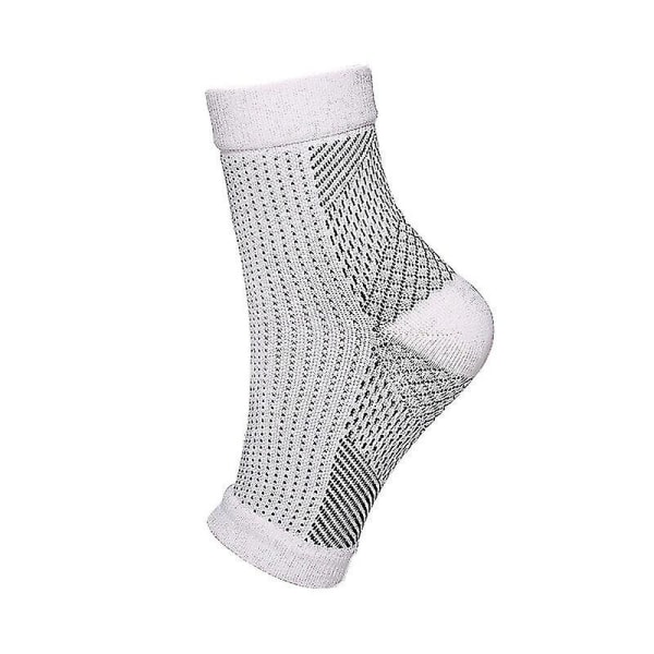 1 par Amrelieve Soothesocks för neuropati kompression fotledsstödstrumpor White L  XL