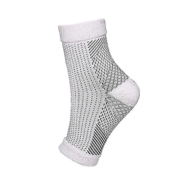 1 par Amrelieve Soothesocks til neuropati kompression ankelstøttestrømper White L  XL