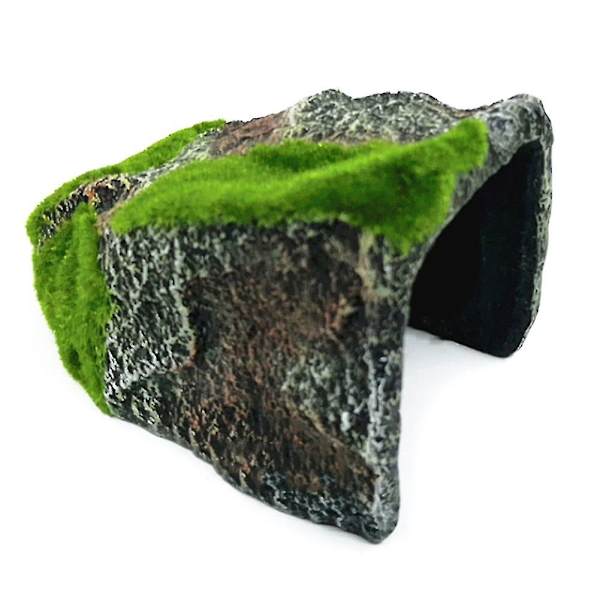 Krybdyr Habitat Dekoration Skjulested Fisk Skildpadde Tank Solbad Ornament ZR-016B