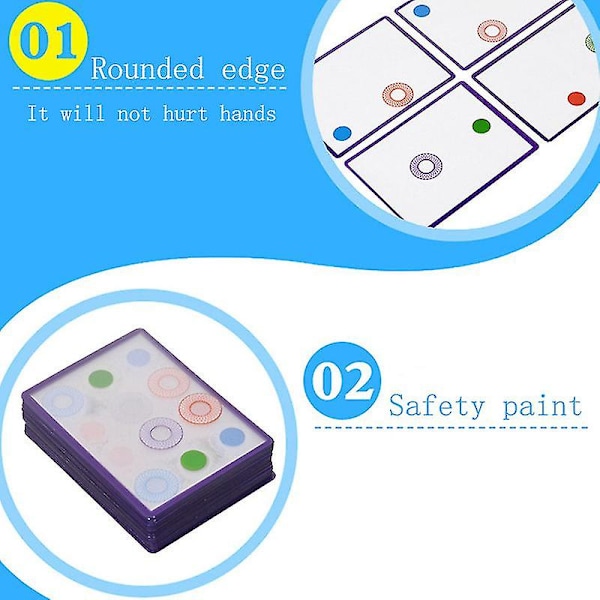 Noyi Thinkfun Swish - Kreativt transparent kortspel intelligens brädspel logik