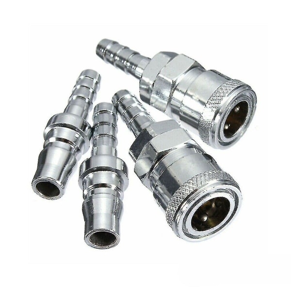 4x 8mm Gasslange Kobbermundstykke Quick Release Connector Til Autocamper