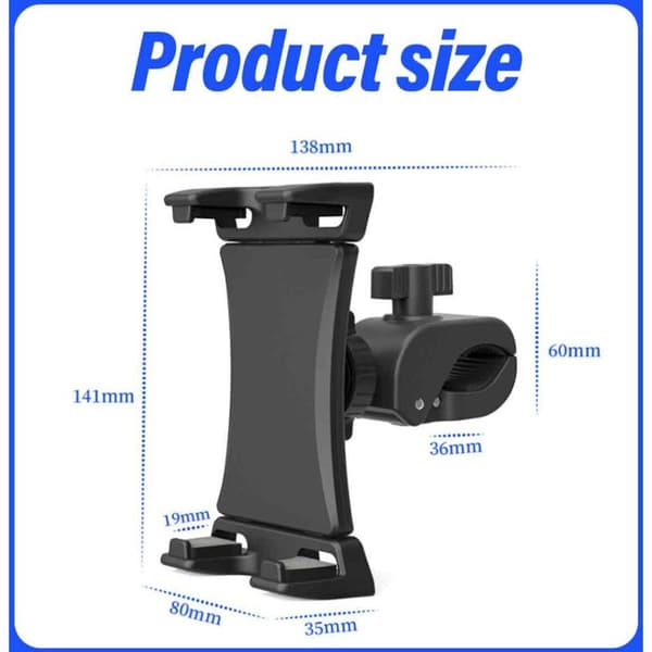 Tabletholder til bilinstrumentbræt, bord, cykler, ridning, smartphoneholder