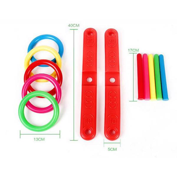Hoop Ring Toss Plast Ring Toss Quoits Trädgårdsspel Pool Leksak Utomhus Kul Set NY