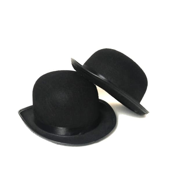 Bowlerhatt, for voksne, Hatt, Hodeplagg, Kostyme, Karneval, Tema