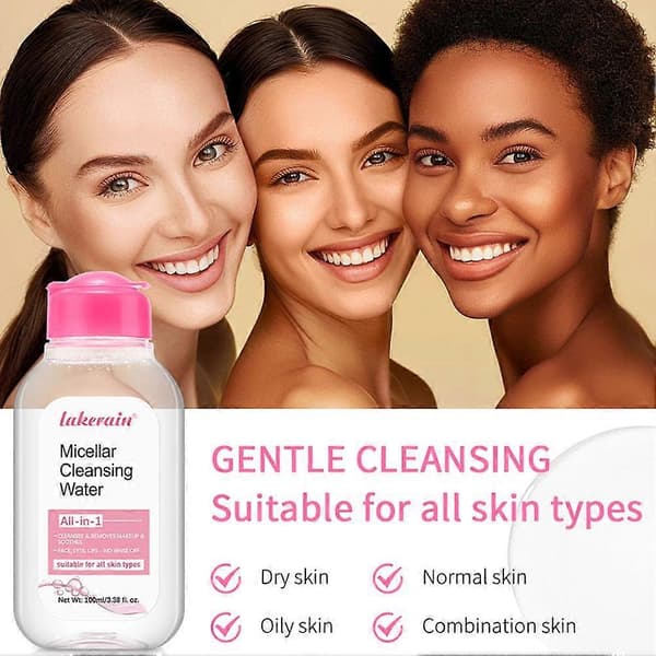Micellar rensevand 100ml - Skånsom ansigts- og øjenmakeupfjerner