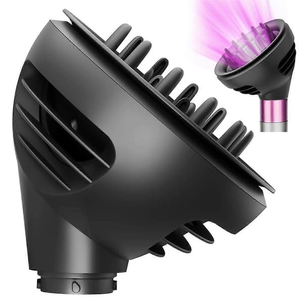 Bølge- og krølle-diffuser til HS01 HS05 HS08 To luftstrømskuppel- eller diffuse-tilstande Hår-diffuser-tilbehør Gray