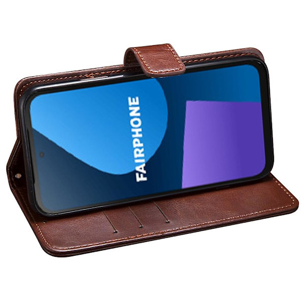 IDEWEI Fairphone 5 Etui Stativ Pung Telefon Læder Cover