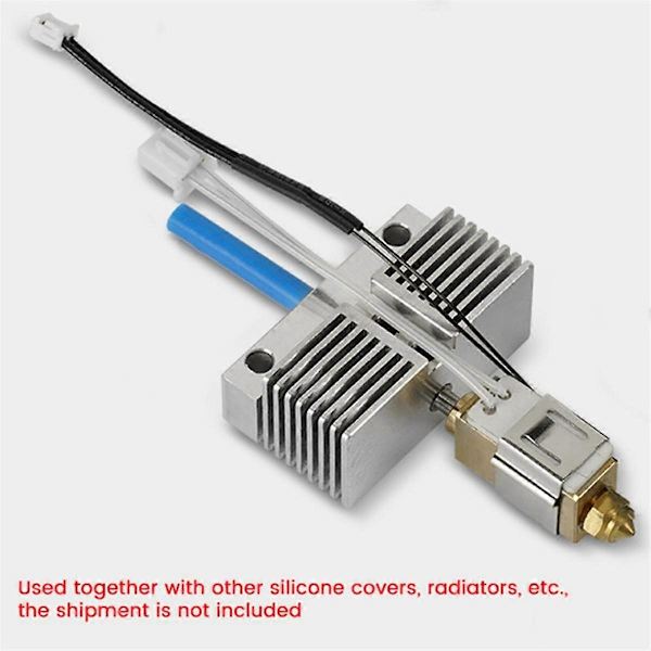 2 stk. metal hotend til Neptune 4 MAX/4 PLUS 3D-printer, 3D-printertilbehør til messing hotend-sæt As Shown