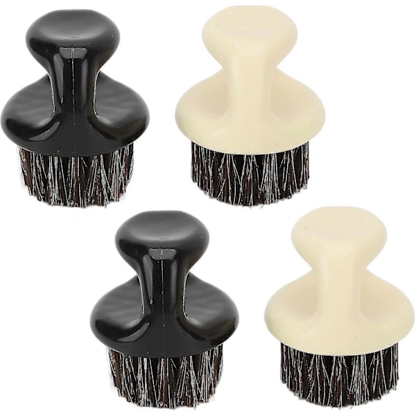 Barberkost Skægbørste (sort hvid) (4 stk)