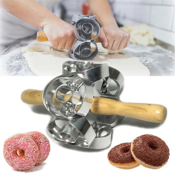 Munkform, 6 Håligheter Non-Stick Munkutstickare Kakform