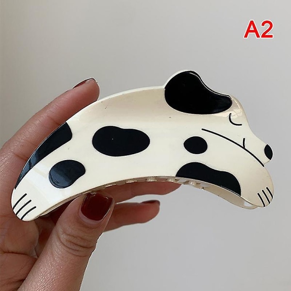 Lovely Color Rhinestones Dog Dalmatian Animal Hair Clips Headwear Hairpin