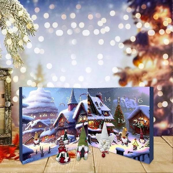 2025 Jul Tomte Julekalender Jule Nedtælling 24 Dages Kalendergave