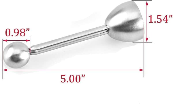 Æggebægersæt og æggeåbner i rustfrit stål (7 stk.)